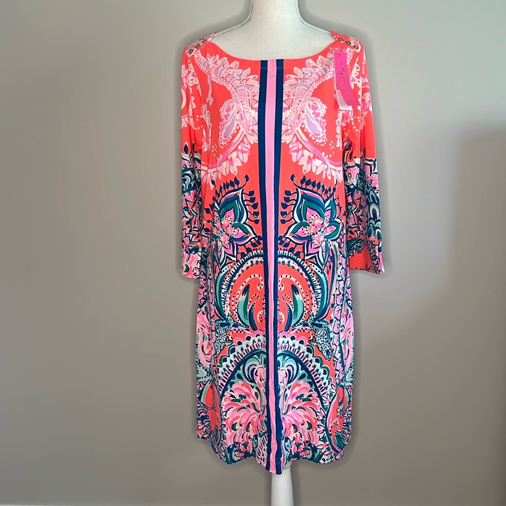Lilly Pulitzer UPF 50 Sophie Dress Tangerine Sz XL